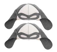 VILLCASE 2 Pezzi Cappello da Sauna in Feltro Unisex Protezione Morbida Contro Calore, Design Creativo Stile Pilota, per Sauna e Bagno Spa