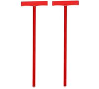 VILLCASE 2 Pezzi Handheld Sign Display Rod in Acciaio Inossidabile, Bastone Segnaletico Portatile Rosso, per Rally e Proteste, Supporto Cartello Versatile ad Ampia Compatibilità