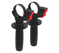VILLCASE 2 Pezzi Impugnatura Frontale, Accessorio Nero in Plastica | Design Ergonomico Antiscivolo, Installazione Facile, Supporto Ausiliario per Foratura su Pietra e Cemento