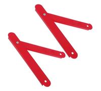 VILLCASE 2 Pezzi Kit Cerniere Alluminio per Scala Gradini Braccetti Supporto Pieghevoli Rinforzati per Scala Doppia Alzata Ricambio Stabile e Resistente Alla Sporcizia