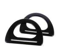 VILLCASE 2 Pezzi Manici per Borsa D-Shaped in Resina Neri Accessori Pratici per Riparazione e Fai da Te Riduzione Affaticamento Mani Facili da Montare per Borse Donna