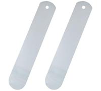 VILLCASE 2 Pezzi Modello per Calzini Dritti in Alluminio 7,5x45 Cm per Sublimazione, Accessorio per Pressa a Caldo, Tavola Modellante Stabile Fori per Riporre, per Stampa su Calzini