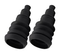 VILLCASE 2 Pezzi Passacavo in Gomma Nero per Protezione Fascio Cavi Auto, Resistente All'usura, Adatto per Cavi di Avviamento e Amplificatore in Veicoli