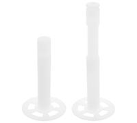 VILLCASE 2 pezzi Piastra Pressa per Barattoli Fermentazione Regolabile per Sottaceti e Verdure Bastoncino Altezza Variabile Accessorio Multifunzionale per Cucina Domestica Bianco