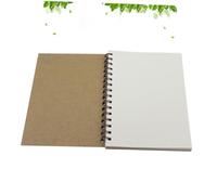 VILLCASE 2 pezzi Quaderni Spiralati Kraft con Fogli per Scrittura e Schizzi Carta Spessa per Diario e Appunti Creativi