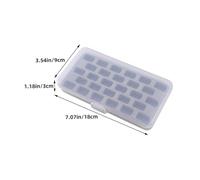 VILLCASE 2 Pezzi Scatola Trasparente Organizer in Plastica con Scomparti e Custodia Compatta per Accessori Macchina da Cucire Protegge Filo da Polvere e Grovigli