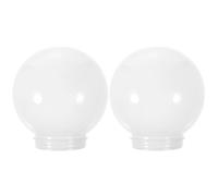VILLCASE 2 pezzi Sostituzione Paralume Sfera Acrilico, Paralume Bianco Acrilico Paralume, Sfera Rotonda Lampada Lampadario Lampada Da Soffitto Ombrello Sfera Per Lampada A Pendolo