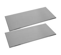 VILLCASE 2 Pezzi Targhetta per Porta Autoadesiva in Acciaio Inossidabile 25x11cm, Incisione Facile, Colore Nero, per Appartamenti e Hotel, Design Elegante e Resistente