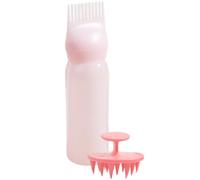 VILLCASE 2 Set Flaconi Applicatori per Capelli con Pettine Massaggiante in Silicone e Plastica, Facili da Pulire, per Tinta e Trattamento alla Base in Salone