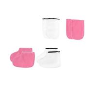 VILLCASE 2 Set Guanti e Calzini per Paraffina per Mani e Piedi in Poliestere e Cotone, Protezione Riscaldante per Spa e Uso Domestico, Trattamento Termico Efficiente