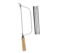 VILLCASE 2 Set Seghetto da Traforo con per Lavori Falegnameria Mano per Tubo e Bamboo Sostituibile Ergonomico e Portatile per da Te e Campeggio