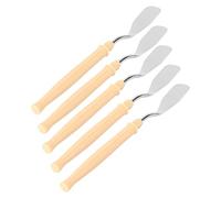 VILLCASE 2 Set Spatola D'arte Forniture Per Pittura A Olio Spatola Per Pittura Miscelatore Tavolozza Di Miscelazione Pallet Di Vernice Spargitore Acciaio Inossidabile 5 Pezzi * 2