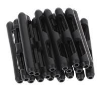 VILLCASE 20 Paia Coprigambe per Occhiali in Silicone Nero Antiscivolo Cuscinetti Auricolari per Occhiali da Sole Manicotti Fermavetro per Sport All’Aperto come Corsa e Nuoto