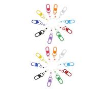 VILLCASE 20 Pezzi Clip Penne in Silicone con Moschettone Trappola Portapenne Badge per Infermieri Studenti e Insegnanti Supporto Ergonomico e Resistente Agli Urti