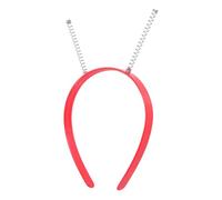 VILLCASE 20 Pezzi Fascia per Chioma Antenna Aliena Rossa in Plastica e Ferro Set DIY Creativo Versatile per Feste Primaverili e Occasioni Speciali Donna