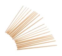 VILLCASE 20 Pezzi Listello Triangolare in Legno 6mm X 30cm per Finestre e | Tinta Beige, Venatura Unica e Struttura Stabile, Adatto a Laboratori Scolastici e Lavori Creativi Diversi