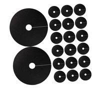 VILLCASE 20 Pezzi Tappetini Pacciamatura Rotondi in Tessuto Non Tessuto Protezione Traspirante Antierbacce per Giardino e Alberi da Frutto Copertura Riutilizzabile per Giardinaggio e