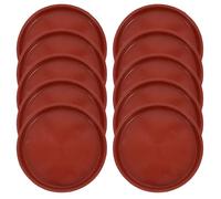 VILLCASE 20 Pezzi Vassoi per Vasi da Giardino in Plastica Resistente Ømm Rosso Antiscivolo per Piante e Piccoli Vasi da Balcone Protezione Superfici e Ritenzione umidità
