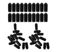 VILLCASE 200 Pezzi Tappi Terminali in Gomma per Fascia Diametro Interno 45Mm Coprifascia Protettivi per Estremità Arrotondate Accessori Fai da Te per Cerchietti Comodi e Resistenti