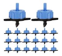 VILLCASE 20pezzi Kit Irrigazione Goccia Componenti per Giardino Gocciolatori Regolabili Accessori per Irrigazione Esterna a Basso Consumo Parti del Prato