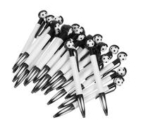 VILLCASE 25 Pezzi Penna Sfera Forma di Calcio Nera in Plastica Leggera e Portatile, per Back To School Party, Studenti e Ufficio Design Kawaii e Novità Sportiva