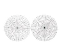 VILLCASE 2pezzi Disco Divisore Circolare in Plastica per Piegare Nastri Strumento di Allineamento Preciso per Rosette Fai da Te Base Riutilizzabile per Creare Nastri con Spaziatura Uniforme