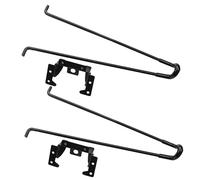 VILLCASE 2pezzi Gambe Da Tavolo Pieghevoli Ferro Gambe Antiscivolo Per Scrivania Per Da Computer Night Stand e Nero