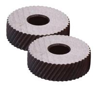 VILLCASE 2pezzi Ruote Diagonali Per Godronatura Lineare Rullo Godronatore in Acciaio Rulli Zigrinati Di Ricambio Per Utensile Godronatore