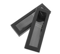 VILLCASE 2pezzi Scatole Regalo Per Penne Vuote Portapenne in Carta Resistente Finestra Trasparente Scatole Per Imballaggio Penne Stilografiche e Sfera Per Viaggio e Storage