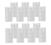 VILLCASE 2sets Grafico Per Ragazzo Parete Righello Altezza in Plastica Riutilizzabile Piedi Stencil Scala Misurazione Per Decorazione Parete