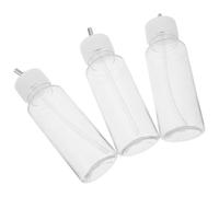 VILLCASE 3 Pezzi Barattolo di Alimentazione Sifone Aerografo 80cc in Plastica, Bottiglia per Miscelazione Vernice Facile Manutenzione, per Studio e Uso All'aperto