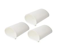 VILLCASE 3 Pezzi Cestini Portaoggetti in Plastica Bianco Design Appeso, Compatti e Semplici, per Raccolta Rifiuti e Organizzazione Carrelli a Casa o Negozio