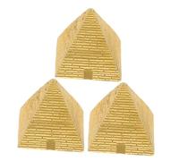 VILLCASE 3 Pezzi Mini Piramidi Egizie in Resina da Figurine Decorative ad Alta Definizione per Micro Paesaggi e in Miniatura Elementi Duraturi per Arredamento Culturale Egizio