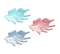 VILLCASE 3 Pezzi Portasapone da Parete, Portasapone per Doccia, Plastico, Design di Drenaggio, per Bagno e Cucina, per Asciugamano e Luffa da Bagno
