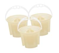 VILLCASE 3 Pezzi Secchio per Pulizia Pennelli Plastica Resistente Multi-Scomparto Leggero e Compatto per Pittura ad Acquerello per Artisti e Studenti per Esterno e Lezioni d Arte