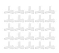 VILLCASE 30 Pezzi Connettore per Tenda Giunto Angolare per Asta Tenda Plastico Bianco Portatile per DIY Canopy Fittings e Hiking