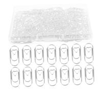 VILLCASE 300 Pezzi Mini Graffette Metalliche Argento per Ufficio e Te Fermagli Compatti Resistenti per Documenti Scrapbook Planner e Organizzazione Note