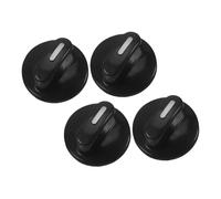 VILLCASE 4 Manopole Di Ricambio Per Timer Forno Nero in Plastica Foro 6mm Compatibili Pentole a Pressione Elettriche e Forni Per Controllo Preciso Cottura e Uso Cucina