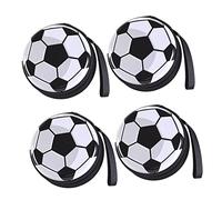 VILLCASE 4 Pezzi Borsa Per Monete in Metallo Con Disegno Pallone Da Calcio Piccola e Arrotondata