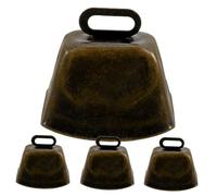 VILLCASE 4 Pezzi Campanacci in Metallo Campane per Bovini e Pecore con Suono Chiaro Accessori Leggeri per Pastori Addestramento Animali e Decorazioni Rustiche Vintage