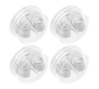 VILLCASE 4 Pezzi Chiusure per Orecchini Earring Backs Blocco Supporto per Orecchini in Silicone e Rame Rondine Argento e Lobi Forati Donne Feste e Appuntamenti