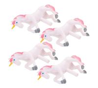 VILLCASE 4 Pezzi Figurine Unicorno per Scatola Musicale DIY Decorazione Portatile per Bambole Principessa Accessori Feste Compleanno e Regali Creativi