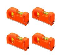 VILLCASE 4 Pezzi Mini Livella Tascabile con Portachiavi Doppia Bolla Orizzontale e Verticale Strumento di Livellamento Portatile per Appendere Quadri e Fai da Te