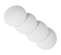 VILLCASE 4 Pezzi Paracolpi Porta Bianco in Plastico Flessibile e Resistente agli Urti, Protezione per Maniglie Dietro la Porta, per Casa e Ufficio