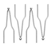 VILLCASE 4 Pezzi Punte per Pirografia in Metallo per Legno Ricambi per Penna da Bruciare Legno Compatibili Accessori Resistenti per Progetti di Falegnameria DIY