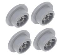 VILLCASE 4 Ruote Per Cestello Inferiore Lavastoviglie, Kit Di Riparazione Accessori Compatibili Per Marche Note, Rulli Resistenti e Facili Da Installare Per Lavastoviglie Grigie