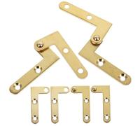 VILLCASE 4 set Cerniere Segrete in Rame per Porte e Finestre da Bilico Rotante Materiale Premium e Silenzioso per Armadi e Porte French Design Elegante e Resistente