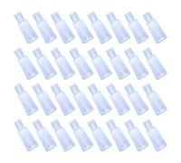 VILLCASE 40 Pezzi Bottiglie da Viaggio Vuote 40ml in Pet Tappo a Scatto, Contenitori Liquidi Compatti e Facili da Riempire per Gel Chioma e Sapone Mani, per Vacanze e Attività Outdoor