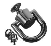 VILLCASE 4pezzi Anelli Metallo con Rivetti Vite per Borse e Accessori Anelli Girevoli in Lega di Resistente per Artigianato in Pelle e Cinturini