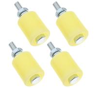 VILLCASE 4pezzi Rulli Guida per Cancello Scorrevole in Nylon Ruote Puleggia Resistenti per Porte Elettriche Scorrevoli Silenziosi per Cancelli Cortile e Persiane
